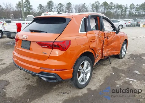 2020 Audi Q3 Premium 45 Tfsi S Line Quattro Tiptronic from USA, damaged, VIN WA1DECF37L1044348